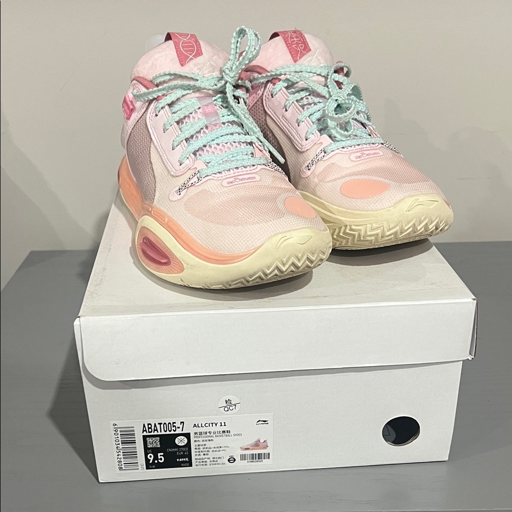 Way of Wade All City 11 Pink Pastel Athletic Sneakers